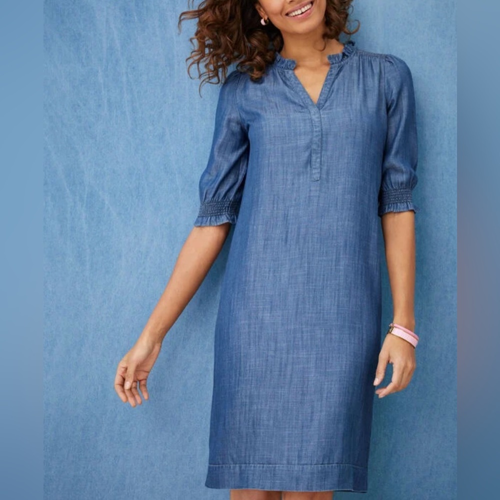 NWT Talbots Denim Dress! Sz S